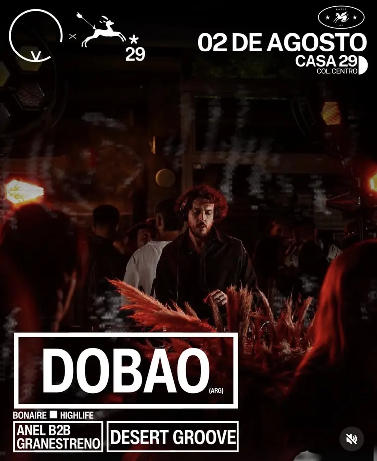 Flyer Casa 29 — Dobao, Desert Groove